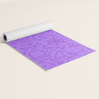 Fun halloween cartoon doodle art pattern Yoga Mat Gallery Image 2