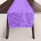 Fun halloween cartoon doodle art pattern Table Runner Gallery Image 1