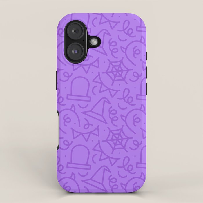 Fun halloween cartoon doodle art pattern iPhone Case Gallery Image 1