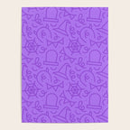 Fun halloween cartoon doodle art pattern Poster Gallery Image 4