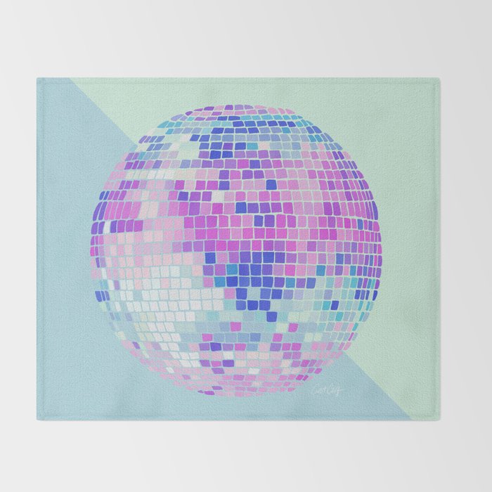 Disco Ball â Indigo Throw Blanket Gallery Image 2