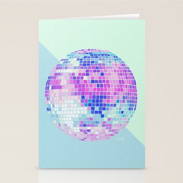 Disco Ball â Indigo Stationery Card Gallery Image 2