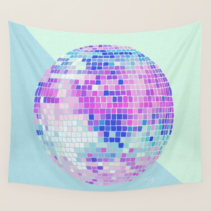 Disco Ball â Indigo Wall Tapestry Gallery Image 1