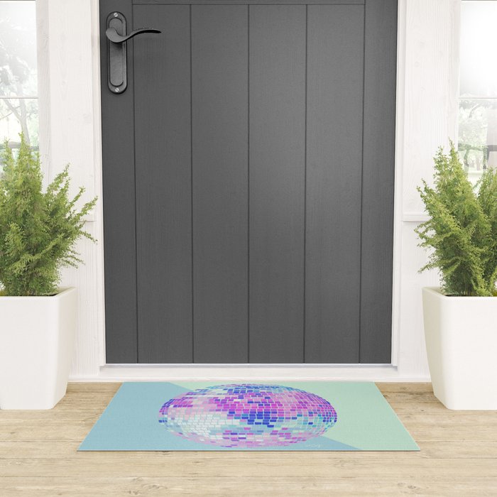 Disco Ball â Indigo Welcome Mat Gallery Image 3