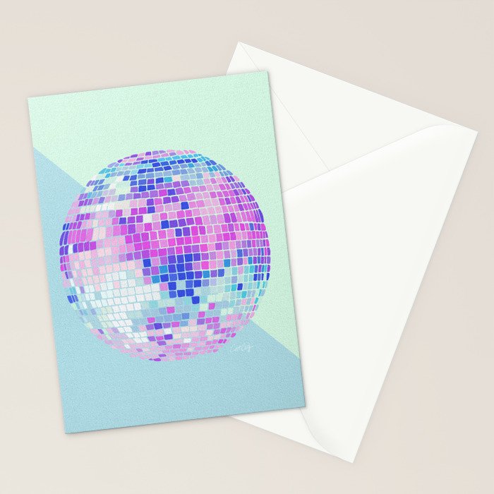Disco Ball â Indigo Stationery Card Gallery Image 2