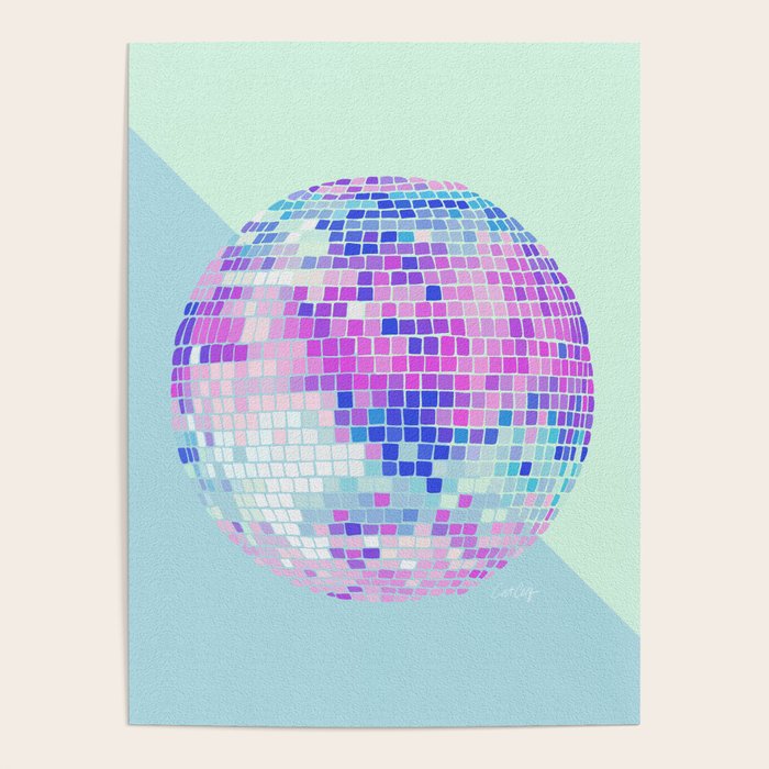 Disco Ball â Indigo Poster Gallery Image 1