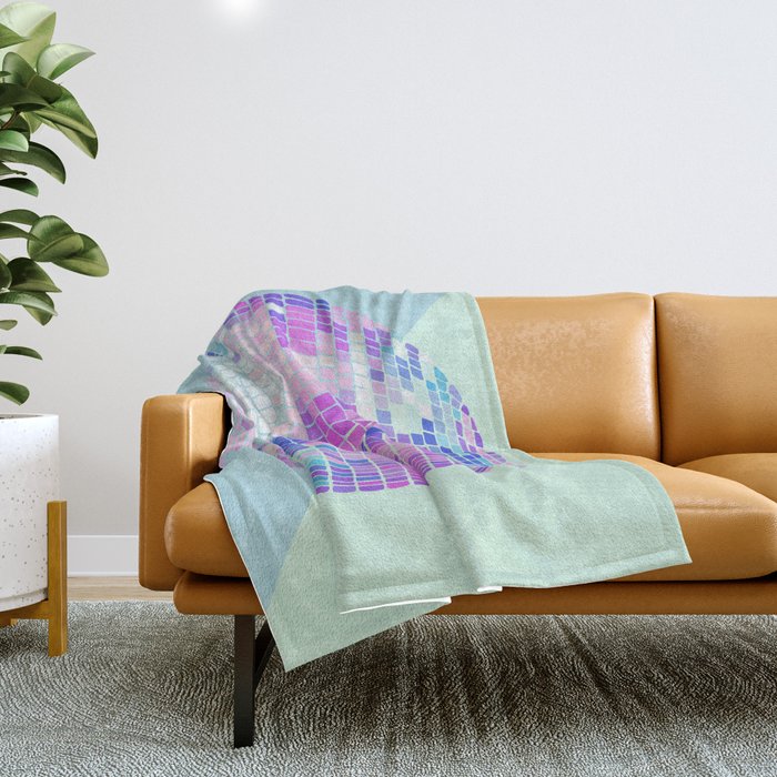 Disco Ball â Indigo Throw Blanket Gallery Image 1