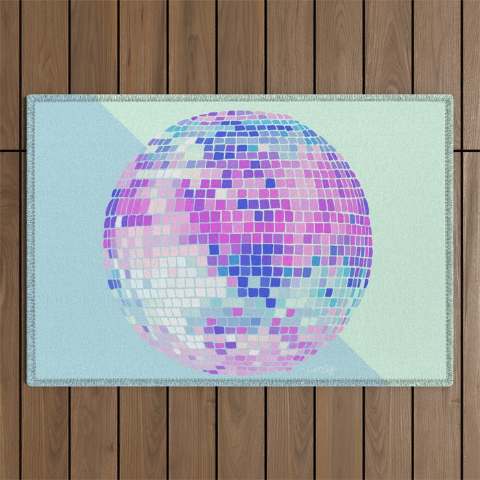 Disco Ball â Indigo Outdoor Rug Gallery Image 1
