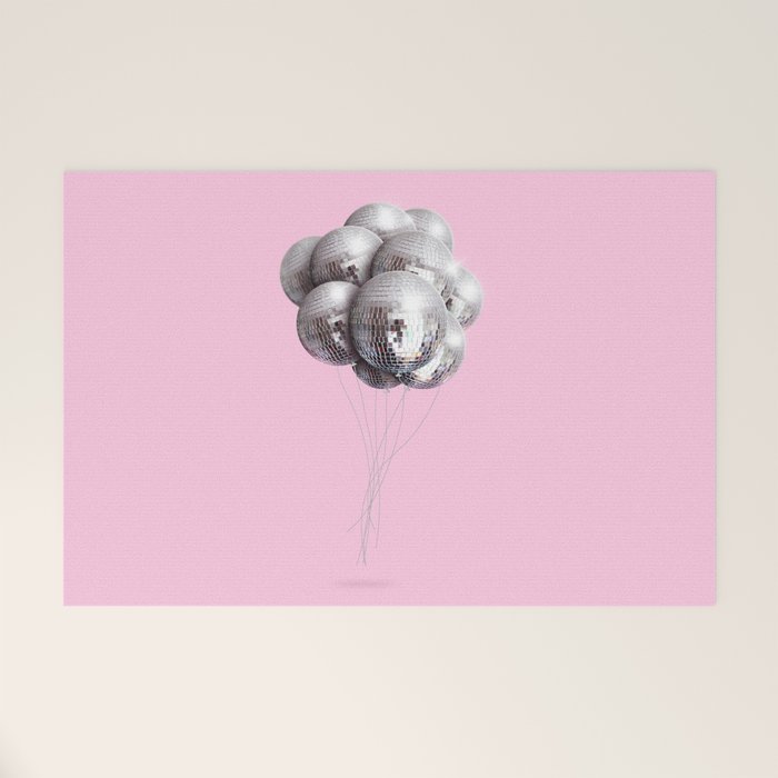 Disco Balloons Welcome Mat