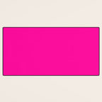 Solid neon pink  Desk Mat Gallery Image 3