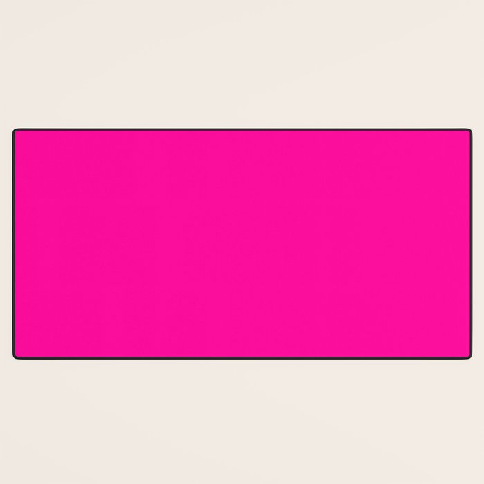 Solid neon pink  Desk Mat Gallery Image 3