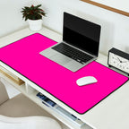 Solid neon pink  Desk Mat Gallery Image 2
