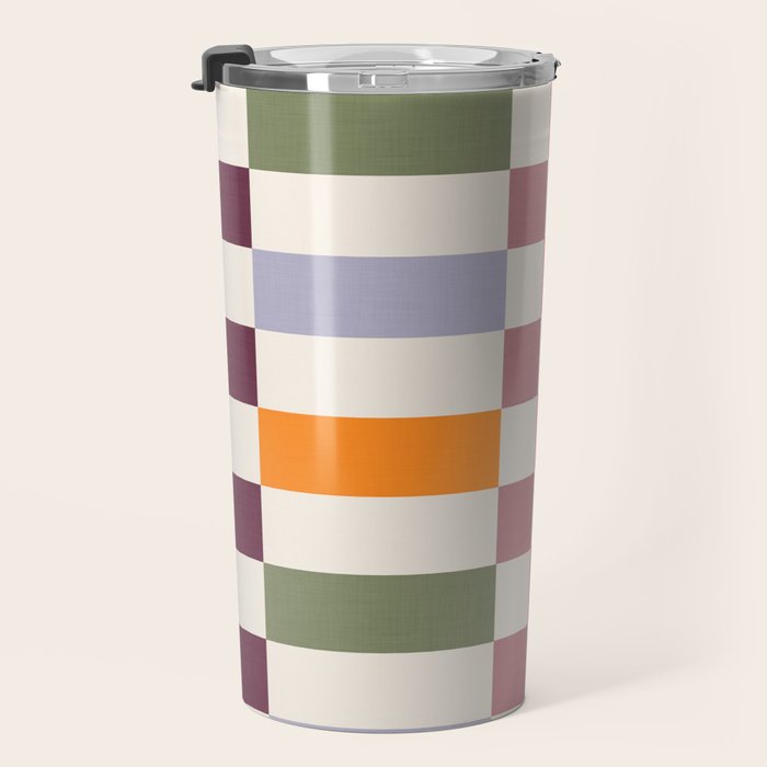 Checker Grid - eclectic Travel Mug Gallery Image 3