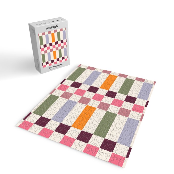 Checker Grid - eclectic Jigsaw Puzzle Gallery Image 2