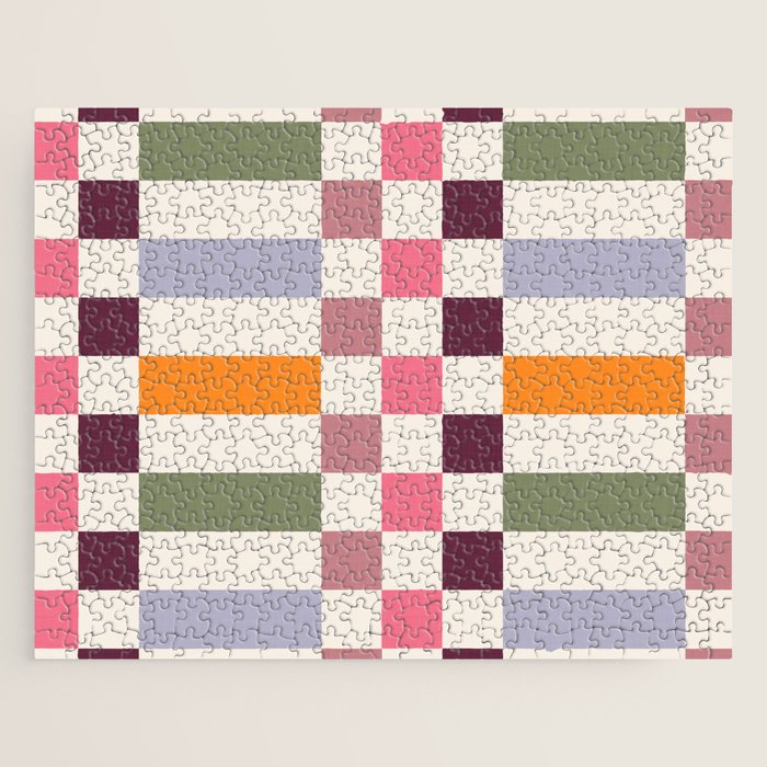 Checker Grid - eclectic Jigsaw Puzzle Gallery Image 1