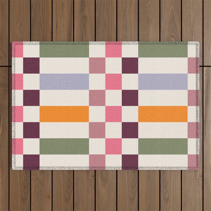 Checker Grid - eclectic Outdoor Rug Gallery Image 1