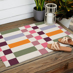 Checker Grid - eclectic Outdoor Rug Gallery Image 2