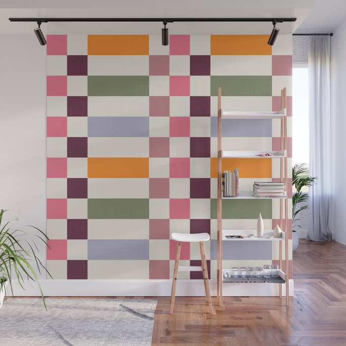 Checker Grid - eclectic Wall Mural Gallery Image 1