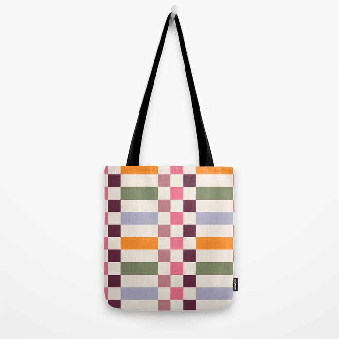 Checker Grid - eclectic Tote Bag Gallery Image 2