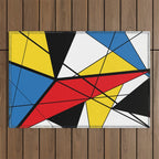 Mondrian Art Outdoor Rug Gallery Image 1