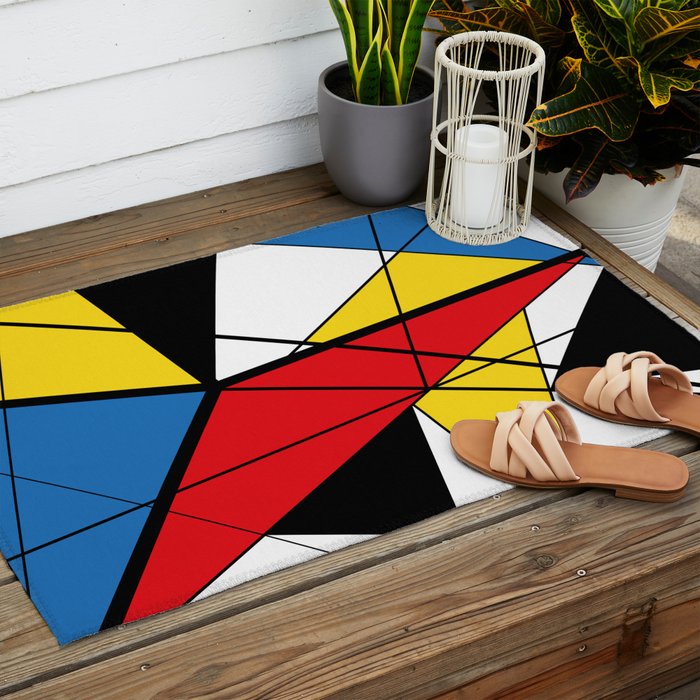 Mondrian Art Outdoor Rug Gallery Image 2