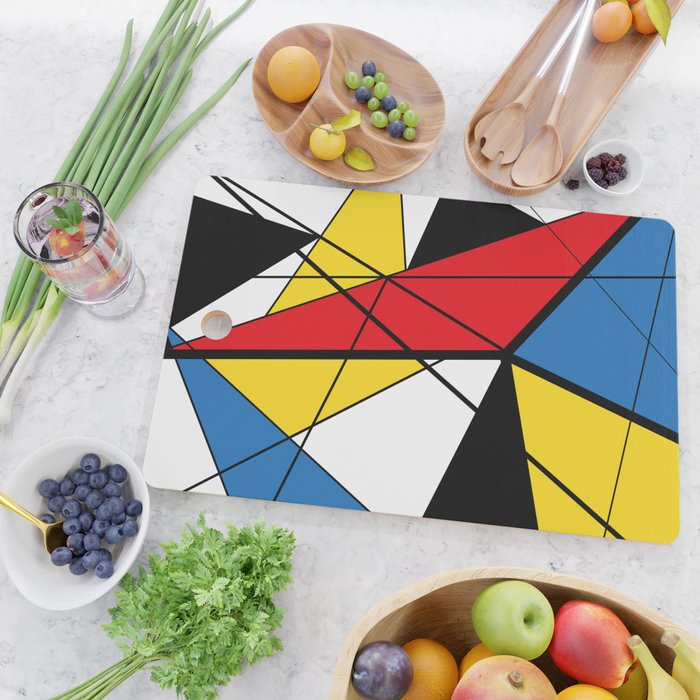 Mondrian Art Cutting Board Gallery Image 2