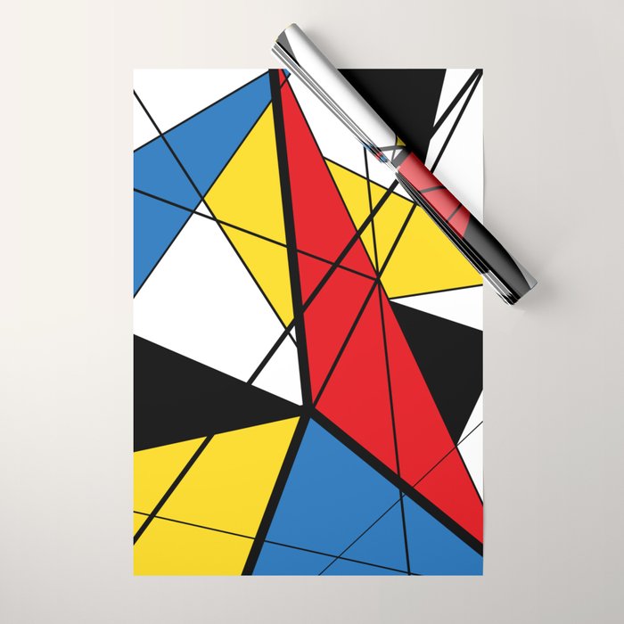 Mondrian Art Wrapping Paper Gallery Image 1