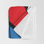Mondrian Art Throw Blanket Gallery Image 3