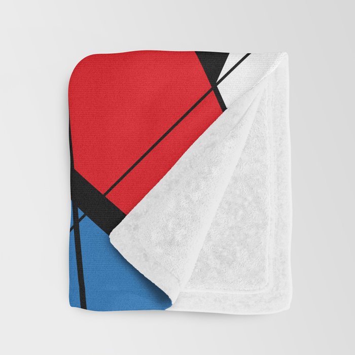 Mondrian Art Throw Blanket Gallery Image 3