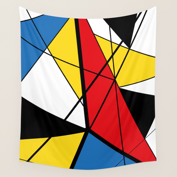 Mondrian Art Wall Tapestry Gallery Image 1