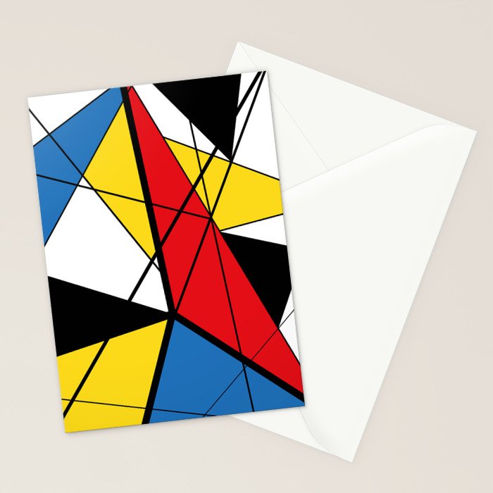 Mondrian Art Stationery Card Gallery Image 2