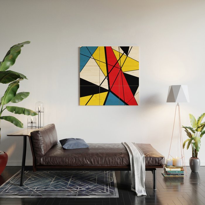 Mondrian Art Wood Wall Art Gallery Image 2