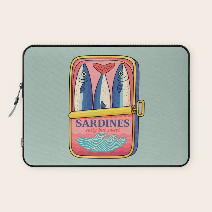 Tin of Love - Sardines in a Can with Heart Tail Laptop Sleeve Gallery Image 1