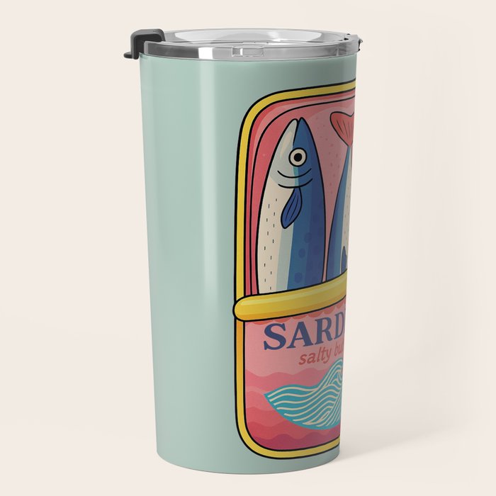 Tin of Love - Sardines in a Can with Heart Tail Travel Mug Gallery Image 3