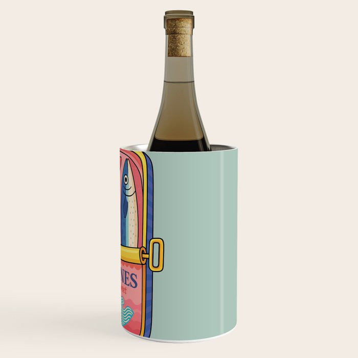 Tin of Love - Sardines in a Can with Heart Tail Wine Chiller Gallery Image 3