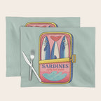 Tin of Love - Sardines in a Can with Heart Tail Placemat Gallery Image 1