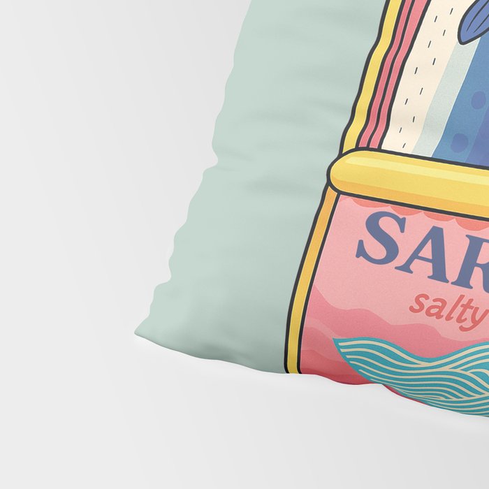 Tin of Love - Sardines in a Can with Heart Tail Pillow Sham Gallery Image 4