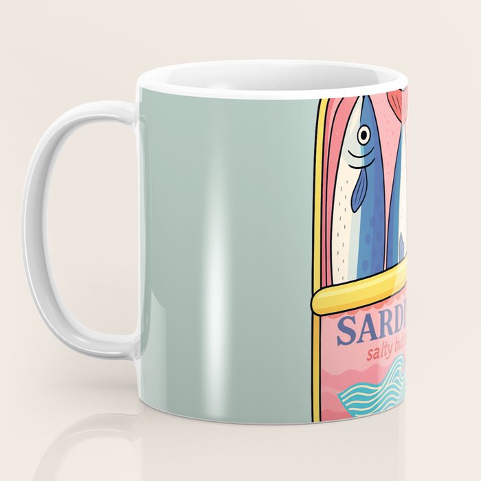 Tin of Love - Sardines in a Can with Heart Tail Coffee Mug Gallery Image 3