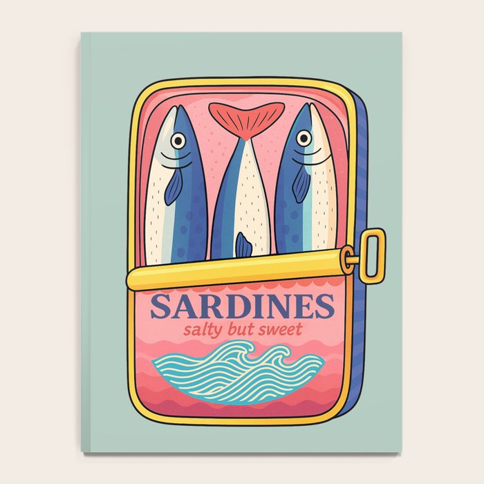 Tin of Love - Sardines in a Can with Heart Tail Notebook Gallery Image 4
