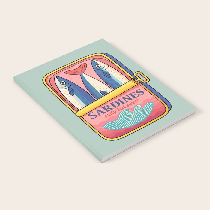 Tin of Love - Sardines in a Can with Heart Tail Notebook Gallery Image 1