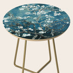 Van Gogh Almond Blossoms : Dark Teal Side Table Gallery Image 2