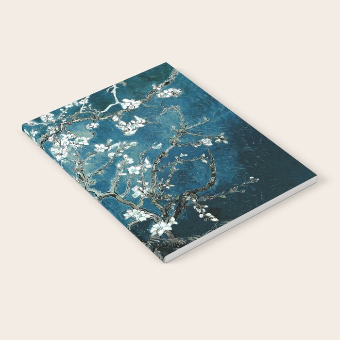 Van Gogh Almond Blossoms : Dark Teal Notebook Gallery Image 2