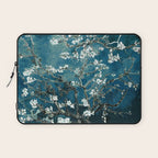 Van Gogh Almond Blossoms : Dark Teal Laptop Sleeve Gallery Image 1