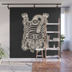 King Of The Jungle 04: Black & White Tiger Edition Wall Mural Gallery Image 1