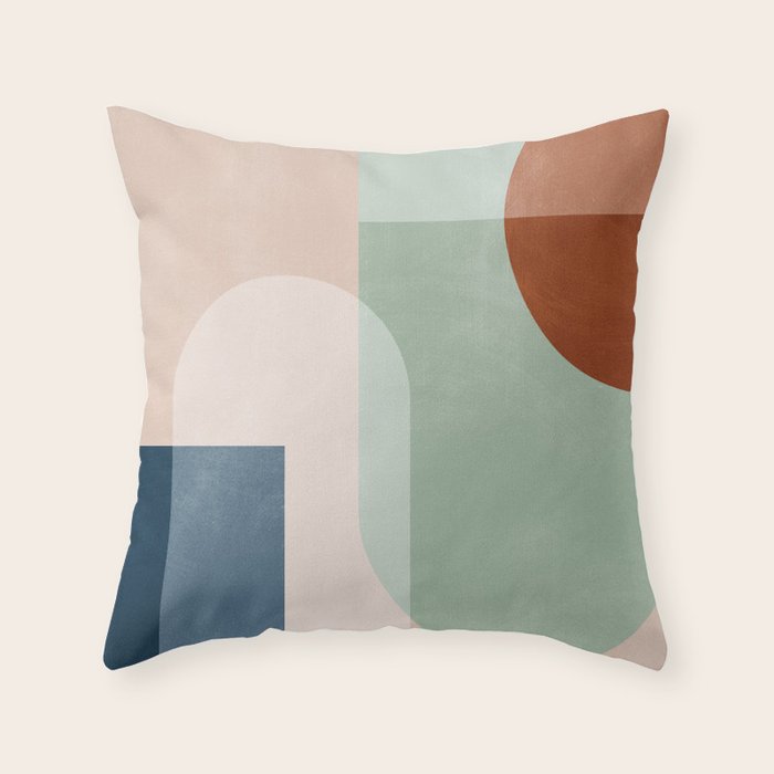 Abstract Geometric 18 Throw Pillow Gallery Image 1