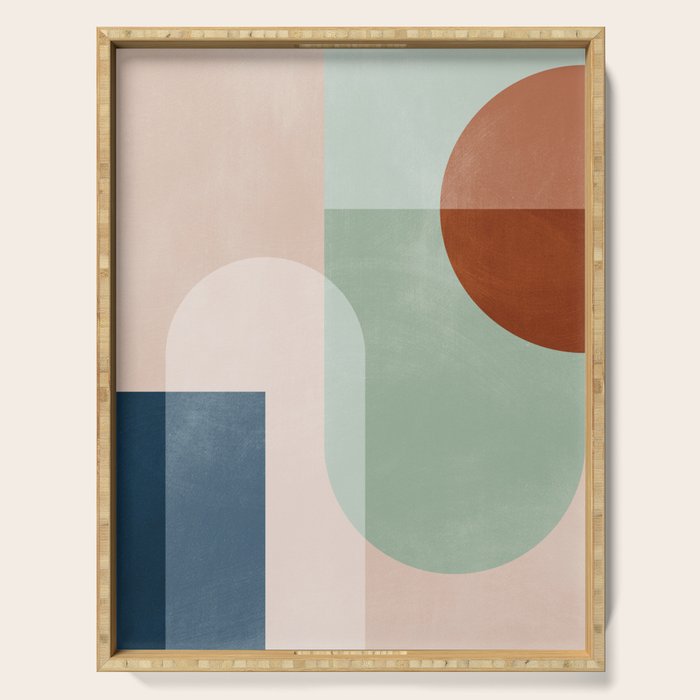 Abstract Geometric 18 Serving Tray Gallery Image 1