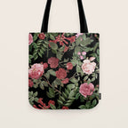 Vintage Roses, Floral Prints Tote Bag Gallery Image 1