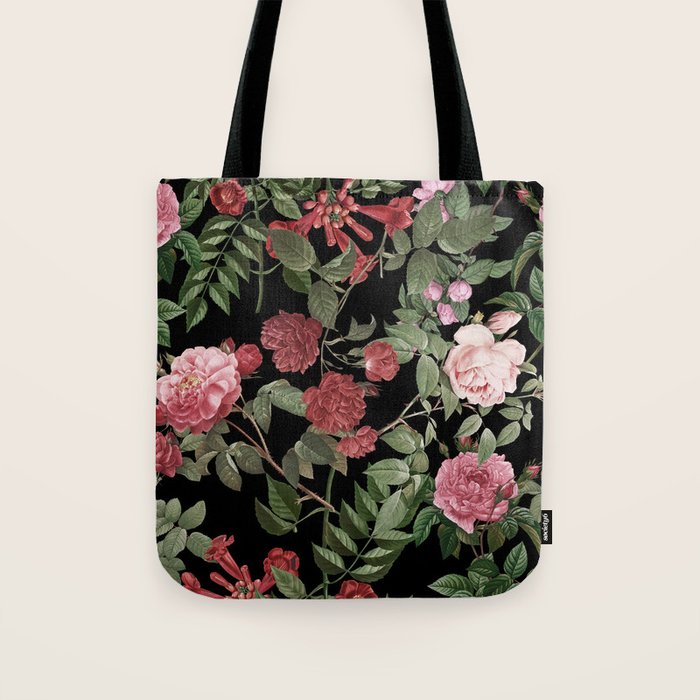 Vintage Roses, Floral Prints Tote Bag Gallery Image 1