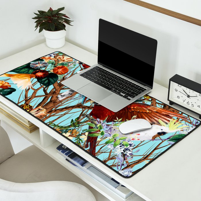 Floral and Birds XXX Desk Mat Gallery Image 2