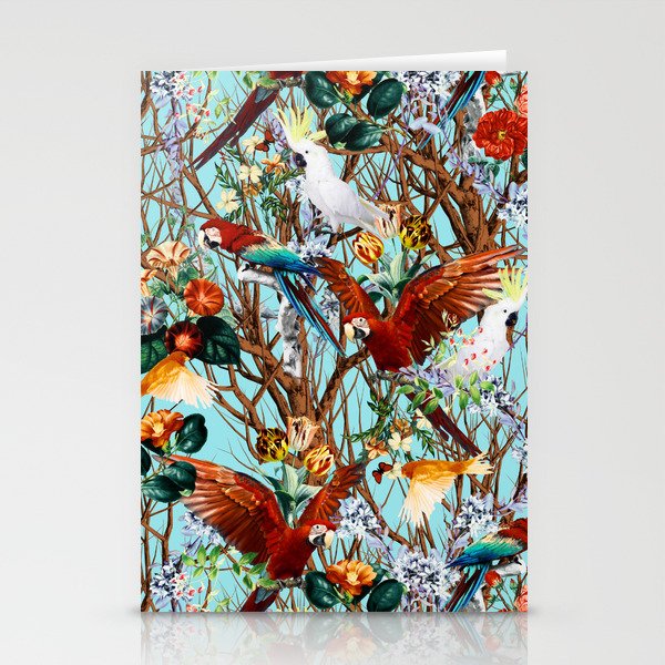 Floral and Birds XXX Stationery Card Gallery Image 1